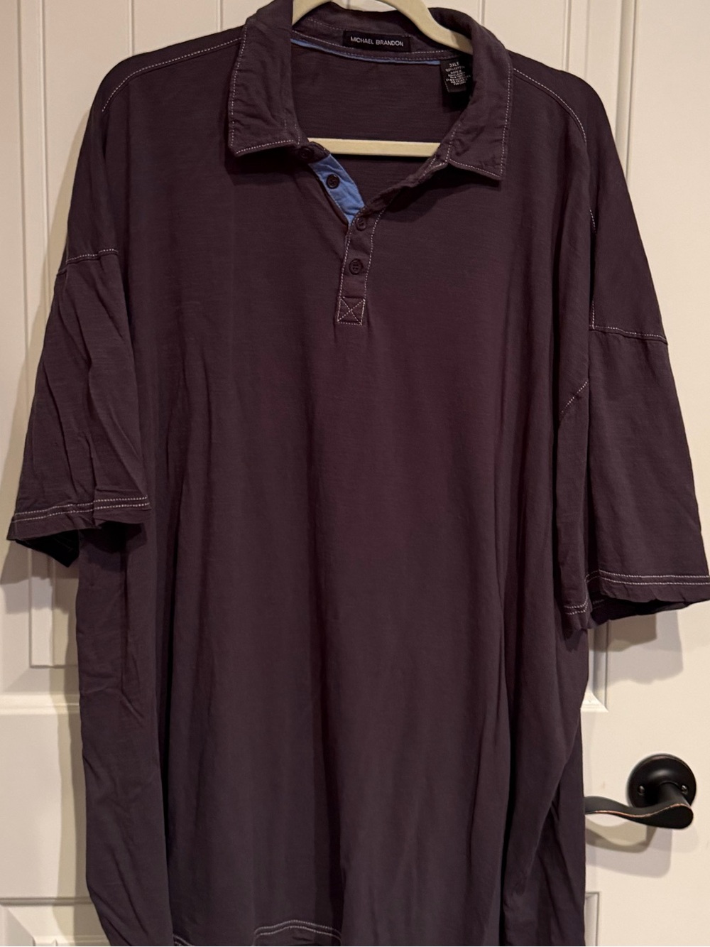 Michael Brandon Men’s Black Polo with Contrast Trim